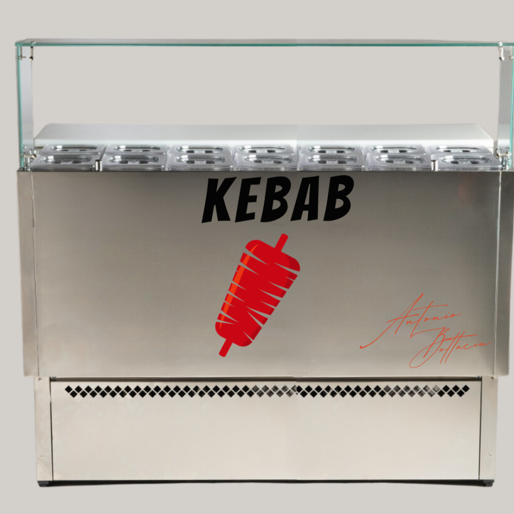 Station per kebab Station Made In Italy By Antonio BottacinComptoir réfrigéré de préparation de kebab2 100,00 €