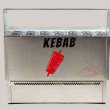 Comptoir réfrigéré de préparation de kebab