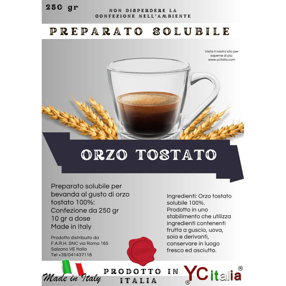 Drinks Station Made In Italy By Antonio BottacinOrzo tostato solubile Alessandra11,00 €