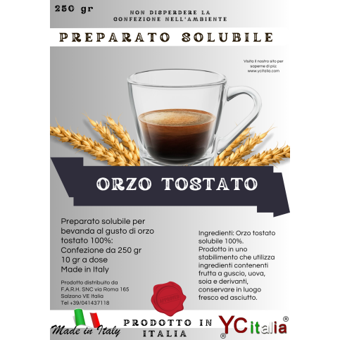 Orzo tostato solubile AlessandraDrinks Station Made In Italy By Antonio Bottacin