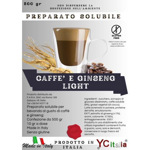 Ginseng e caffè SilviaDrinks Station Made In Italy By Antonio Bottacin