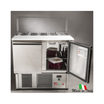 Refrigerated sushi preparation counter 1/4Station per sushi Station Made In Italy By Antonio Bottacin