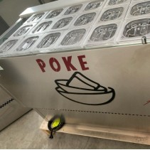 Poke preparation station with 9 GN 1/6 trays and sauce holderHome Station Made In Italy By Antonio Bottacin