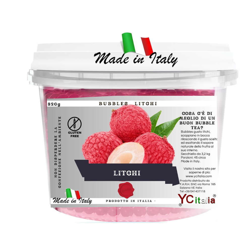 Boba per bubble tea Station Made In Italy By Antonio BottacinBubbles litchi 3,2 kg27,00 €