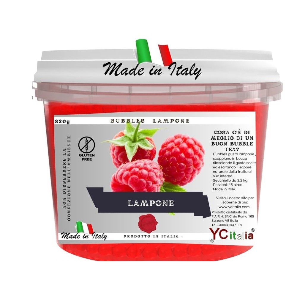  Station Made In Italy By Antonio Bottacin|Bubbles frambuesa 3,2 kg|Boba para bubble tea|27,00 €