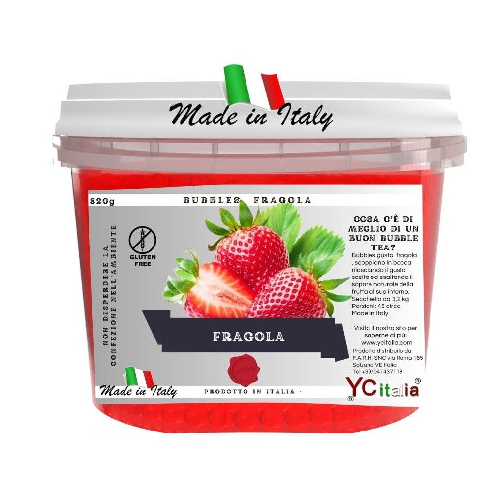 Boba per bubble tea Station Made In Italy By Antonio BottacinBubbles fragola 3,2 kg27,00 €