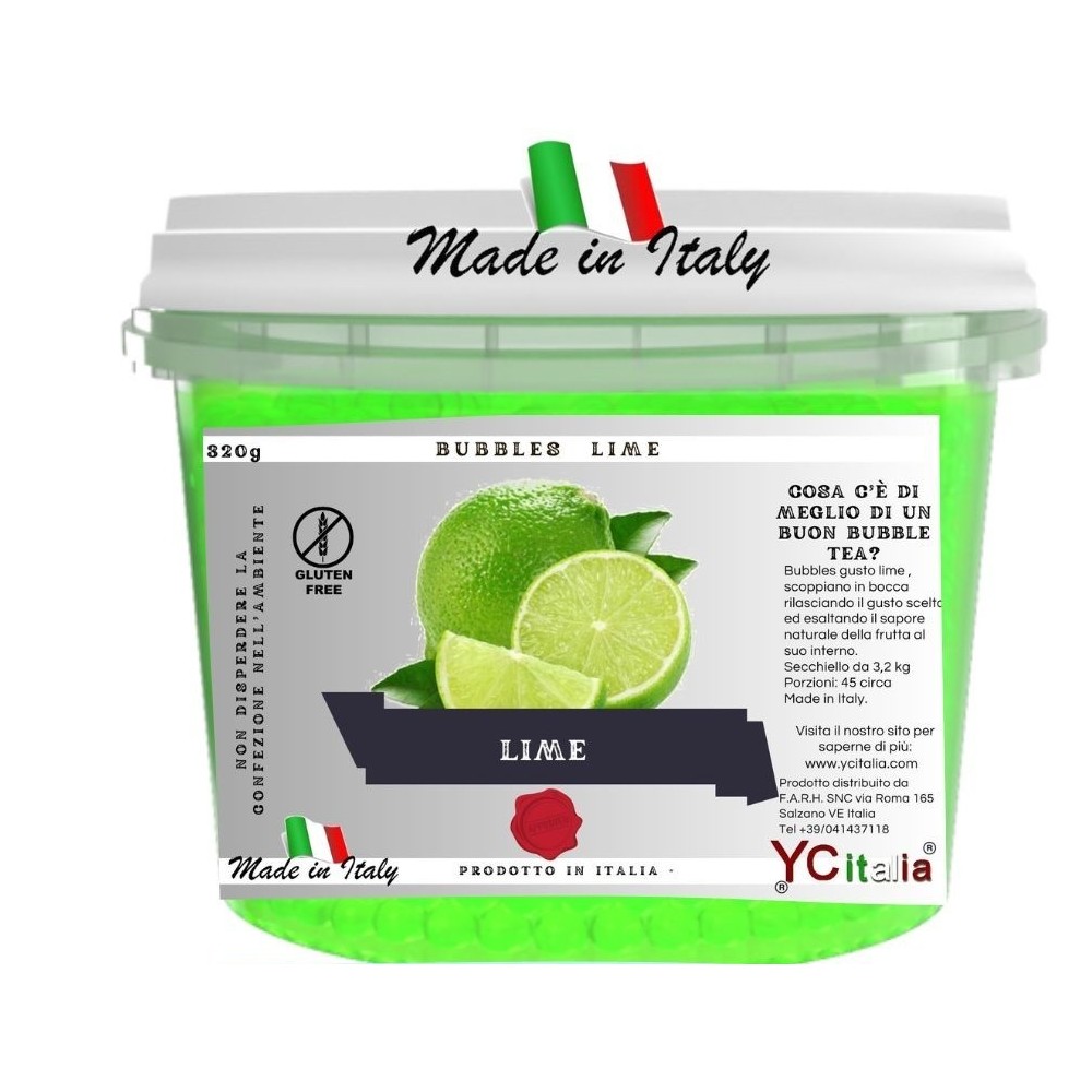  Station Made In Italy By Antonio Bottacin|Bubbles lime 3,2 kg|Boba para bubble tea|27,00 €