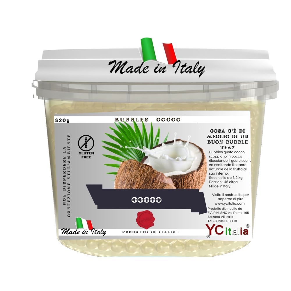  Station Made In Italy By Antonio Bottacin|Bubbles cocco 3,2 kg|Boba para bubble tea|27,00 €