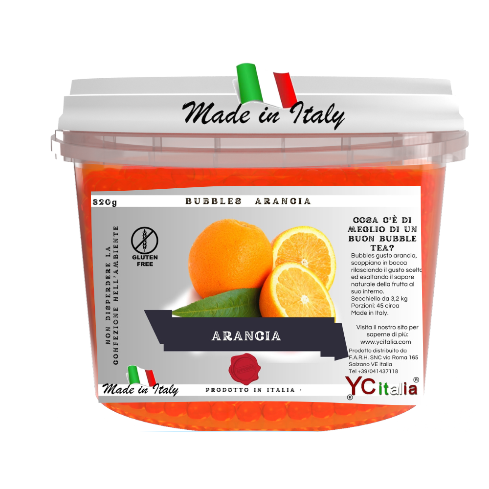  Station Made In Italy By Antonio Bottacin|Bubbles naranja 3,2 kg|Boba para bubble tea|27,00 €